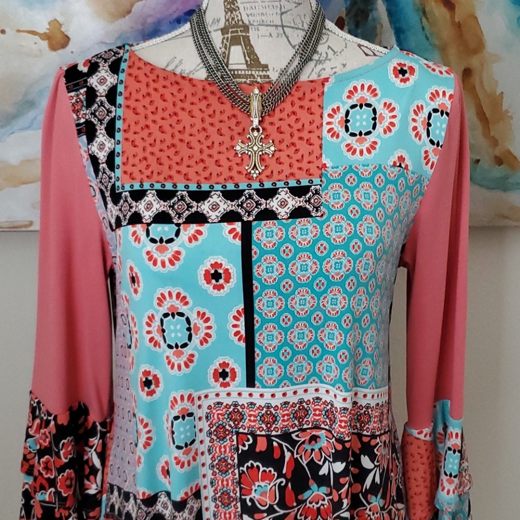 Emerald Patchwork Dress